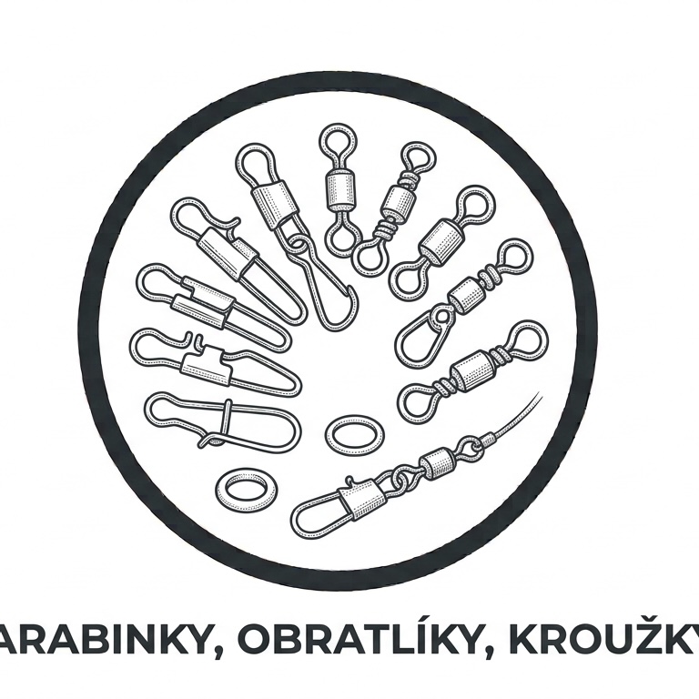 Karabinky, obratlíky, kroužky
