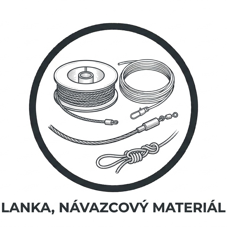 Lanka, návazcový materiál