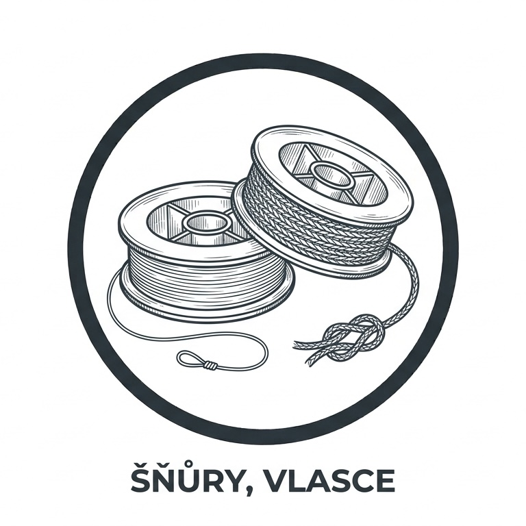 Šňůry, vlasce