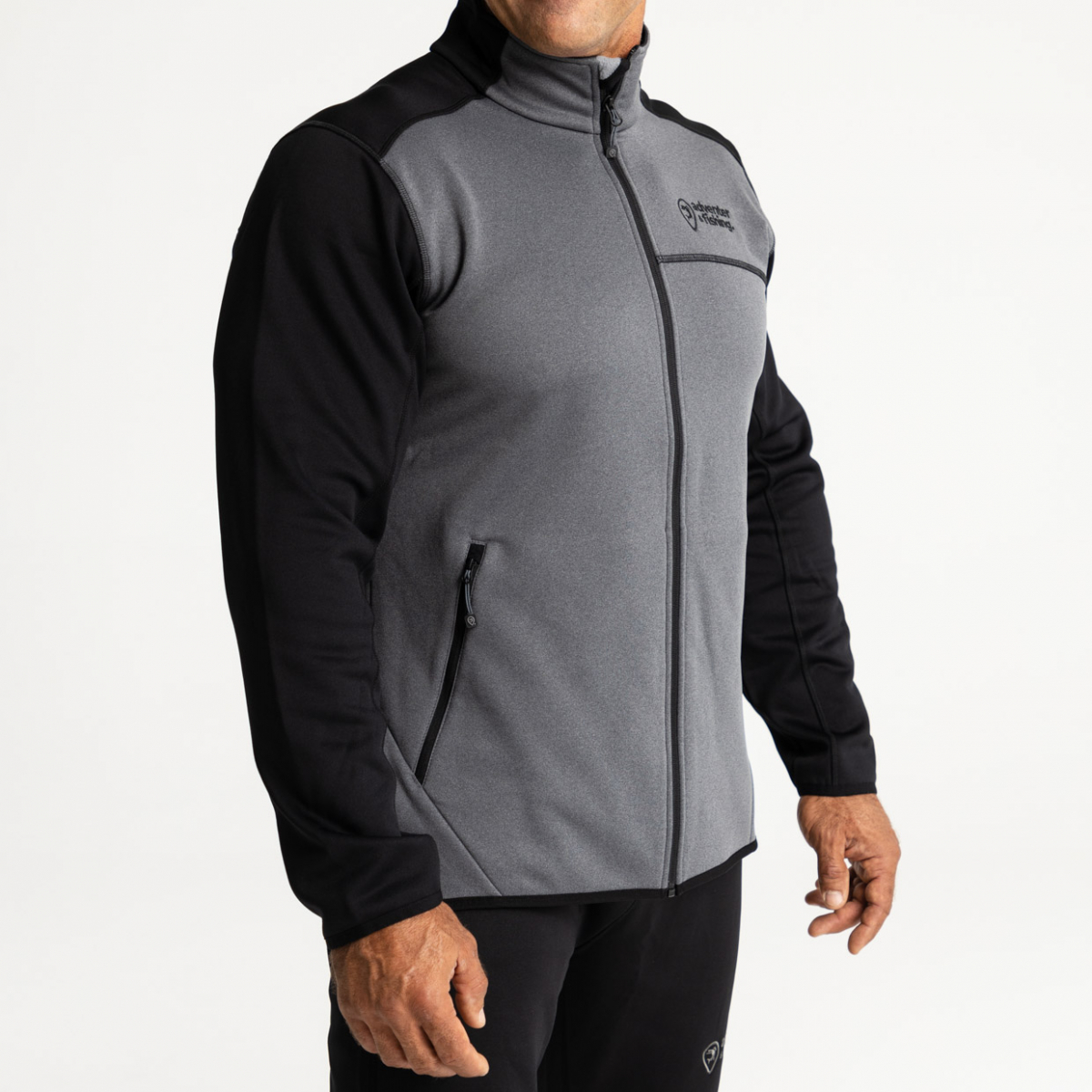 Adventer & Fishing Mikina Prostretch Steel & Black XL