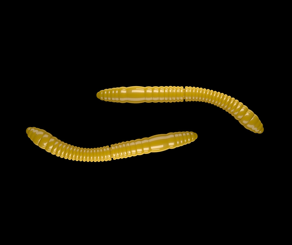 Libra Lures Fatty D´Worm Tournament 55mm 007 Dark Yellow Sýr 12ks