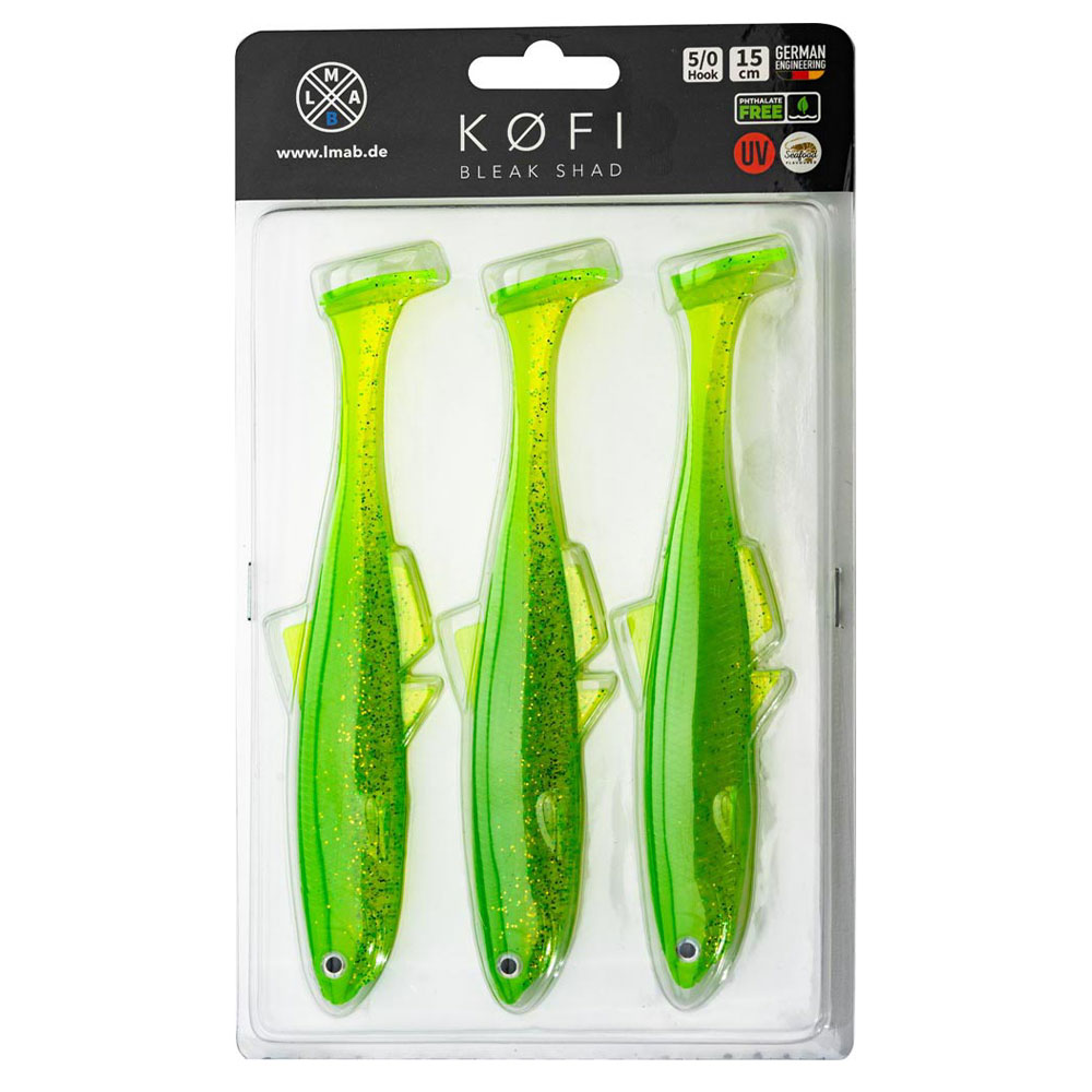 LMAB Kofi Bleak 15cm Lime Chartreuse 3ks