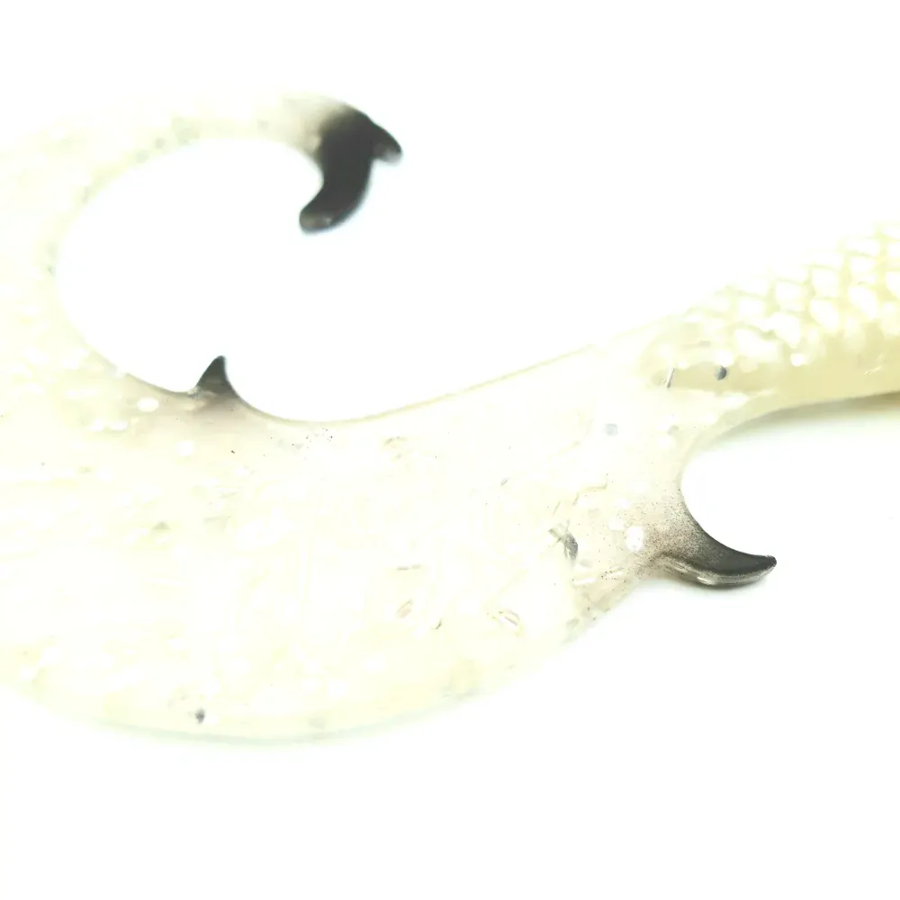 Hostage Valley Curlytail 24cm White Pearl