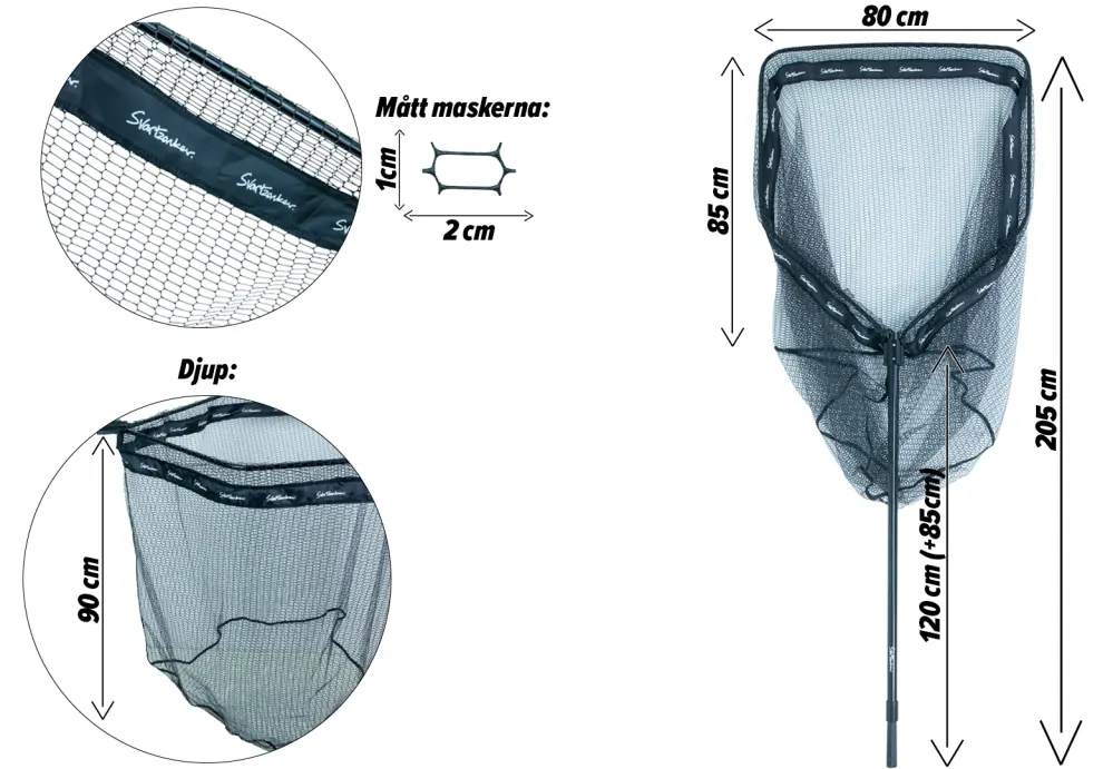 Svartzonker Snoken Landing Net Pike XL