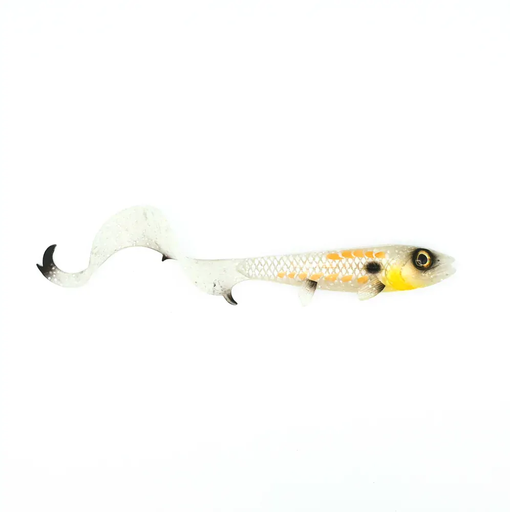 Hostage Valley Curlytail 24cm White Pearl