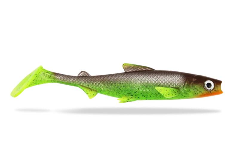 FishingGhost RenkyShad 22cm Choco Chartreuse