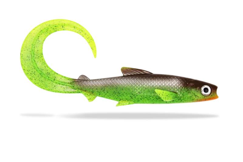 FishingGhost RenkyShad CRL 35cm Choco Chartreuse