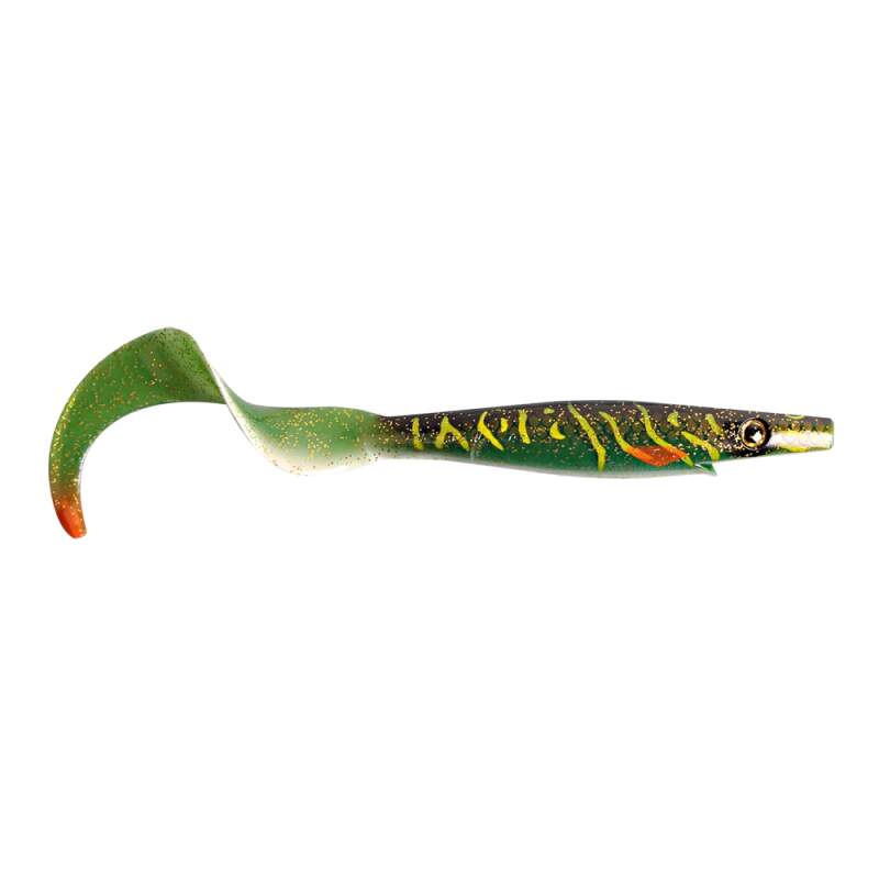 Strike Pro Pig Tail Junior 23cm Green Motoroil Pike UV