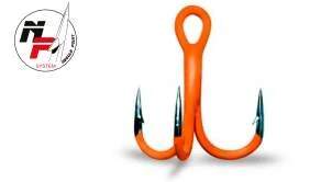 Gurza Fluo Orange Treble #2 3ks