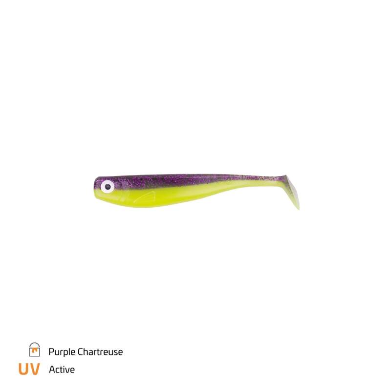 Zeck ZANDER Gummi 9cm Purple Chartreuse