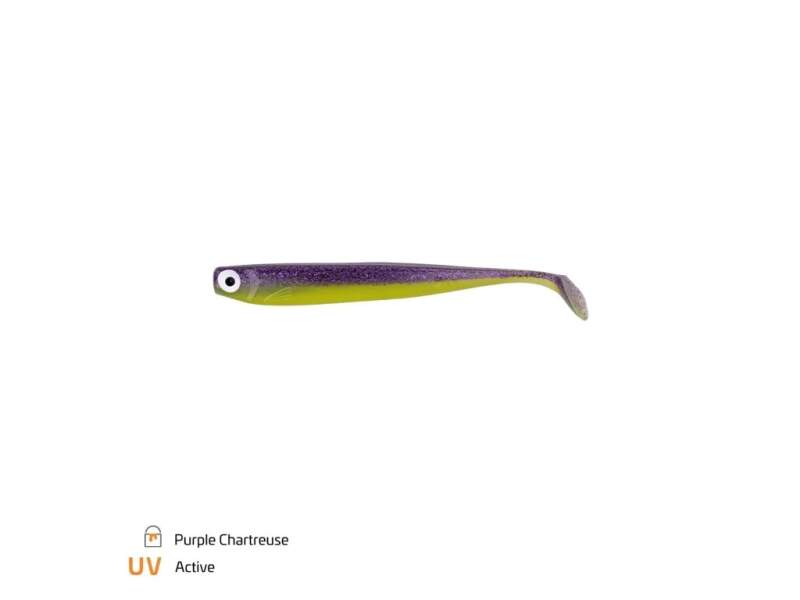 Zeck ZANDER Gummi 12cm Purple Chartreuse