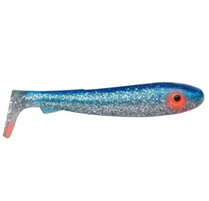 BigBass 12,5cm Blue Silver Glitter 3ks