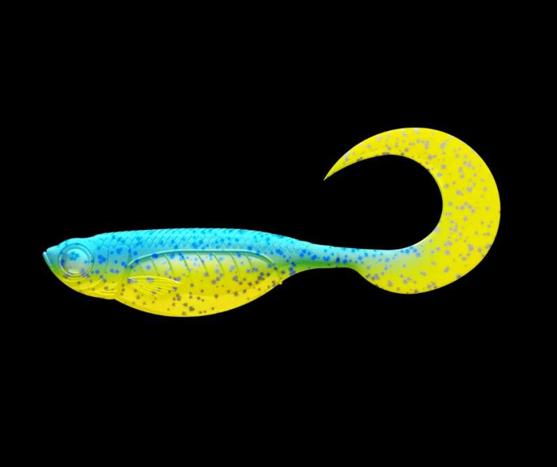 Libra Lures Embrion Twist Tail 12,5cm 127 Lime Chartreuse/Blue