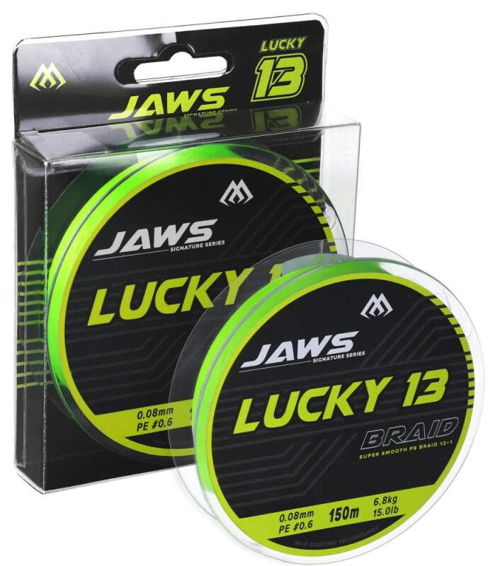 Mikado Jaws Lucky 13 0,10mm 8,7kg 150m Fluo Zelená