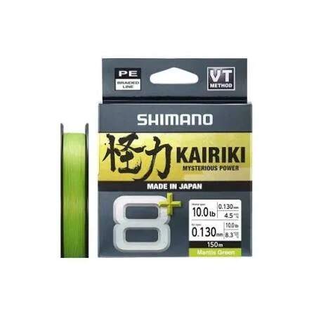 Shimano Kairiki 8+ 0,06mm 4,8kg 150m Mantis Green