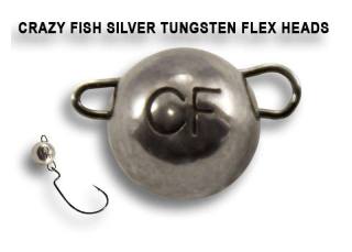 Crazy Fish Čeburaška Tungsten 3g Silver 3ks