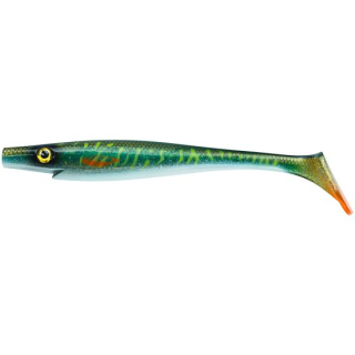 Strike Pro Pig Shad Jr. 20cm Green Motoroil Pike UV