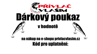 Přívlač Vlašim Dárkový poukaz 500Kč