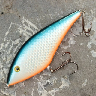 Bonito Krap 13cm Jerk Blue Silver Potápivý