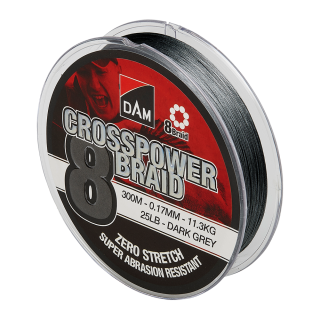 DAM Crosspower 8-Braid 0,10mm 5,4kg 150m