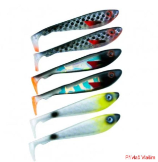 Svartzonker McRubber Shad 9cm 6Pack Overcast