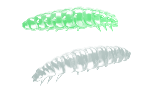 Libra Lures Larva 45mm 000 Glow UV Green Sýr 8ks