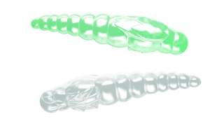 Libra Lures Largo Slim 28mm 000 Glow UV Green Krill 15ks