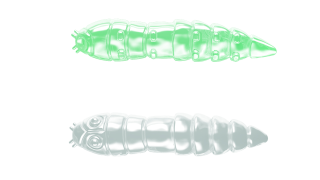 Libra Lures Kukolka 42mm 000 Glow UV Green Krill 10ks
