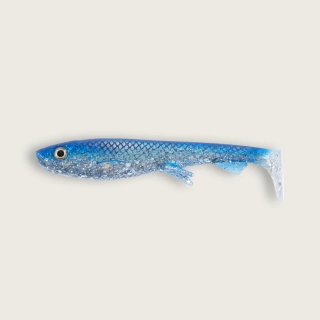 Wolfcreek Shad 8,5cm Silver Blue Glitter UV
