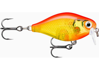 Rapala X-Light Crank Shallow 3cm Gold Fluorescent Red Plovoucí