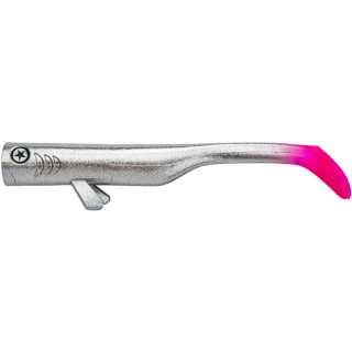 LMAB Drunk Bait 12cm Chrome Pinktail 4ks