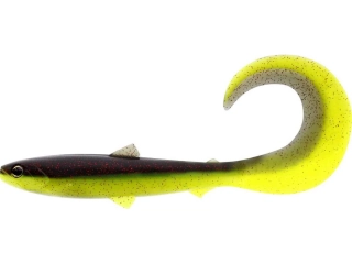 Westin BullTeez Curltail 10cm Black/Chartreuse 
