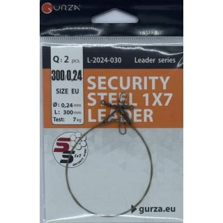 Gurza Security Steel 1x7 Leader 25cm 5kg 2ks