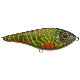 Strike Pro Buster Swim 13cm Green Motoroil Pike UV