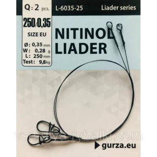 Gurza Nitinol 0,35mm 25cm 9,8kg 2ks