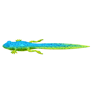 Libra Lures Frog Tadpole Tail 21cm 127 Lime Chartreuse / Blue