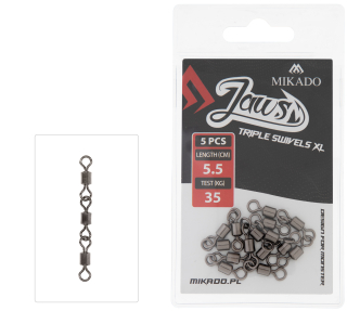 Mikado Jaws Triple Swivel XL 35kg 5ks