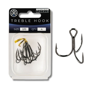 LMAB Treble Hook #2/0 4ks