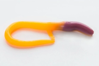 Moonky Long Worm 90mm DC03 Brown Metalic/Orange 10ks