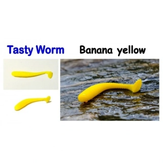 Sharpfishes Tasty Worm 5cm Banana Yellow