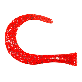 Strike Pro Guppie Jr. Spare Tails Red/Silver Glitter