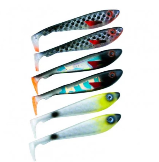 Svartzonker McRubber Shad 9cm 6Pack Overcast