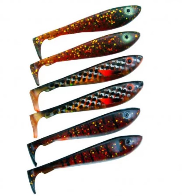 Svartzonker McRubber Shad 9cm 6Pack Motoroil