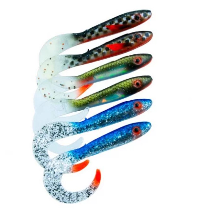 Svartzonker McRubber Tail 11cm 6Pack Clear Sky