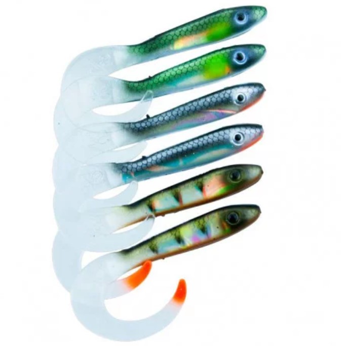Svartzonker McRubber Tail 11cm 6Pack Mix Flash
